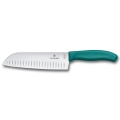 Victorinox - Cuțit de bucătărie Santoku SWISS CLASSIC, 17 cm, turcoaz
