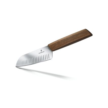 Victorinox - Cuțit de bucătărie Santoku SWISS MODERN 17 cm, mâner din nuc