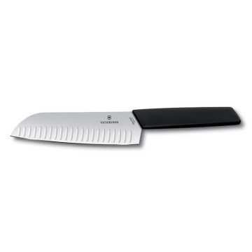 Victorinox - Cuțit de bucătărie Santoku SWISS MODERN 17 cm negru