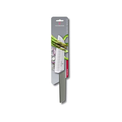 Victorinox - Cuțit de bucătărie Santoku SWISS MODERN, 17 cm, verde