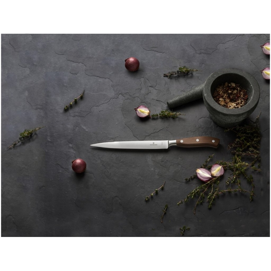 Victorinox - Cuțit de filetat pentru bucătărie GRAND MAITRE 20 cm arțar