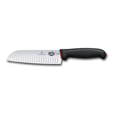 Victorinox Cuțit Santoku de bucătărie Dual Grip, 17 cm, negru