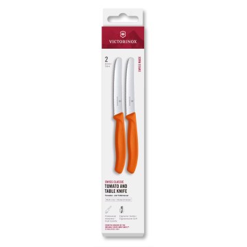 Victorinox - Set 2 cuțite pentru legume SWISS CLASSIC, 11 cm, portocaliu