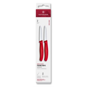 Victorinox - Set cuțite pentru legume SWISS CLASSIC, lamă 8 cm, 2 buc., roșu