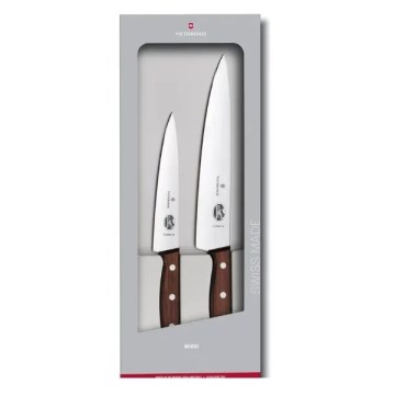 Victorinox - Set de 2 cuțite de bucătărie WOOD cu mânere din arțar