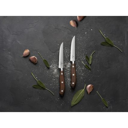 Victorinox - Set de 2 cuțite pentru friptură GRAND MAITRE, lamă 12 cm, mâner din arțar
