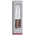Victorinox - Set de 2 cuțite pentru friptură WOOD, lama 14 cm, mâner din arțar