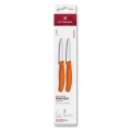 Victorinox - Set de 2 cuțite pentru legume SWISS CLASSIC, 8 cm, portocaliu