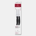 Victorinox - Set de 2 cuțite pentru legume SWISS CLASSIC, lamă 10 cm, negru