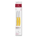 Victorinox - Set de 2 cuțite pentru legume SWISS CLASSIC, lamă 8 cm, galben