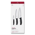 Victorinox - Set de 3 cuțite de bucătărie SWISS CLASSIC, negru