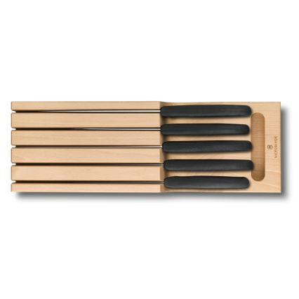 Victorinox - Set de cuțite de bucătărie cu organizator 6 buc. fag/bej