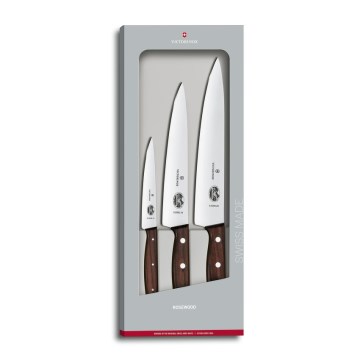 Victorinox - Set de cuțite de bucătărie WOOD, 3 piese, arțar