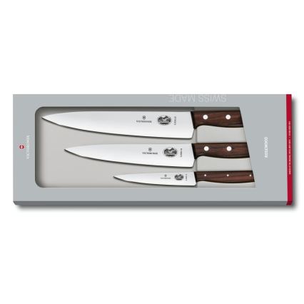 Victorinox - Set de cuțite de bucătărie WOOD, 3 piese, arțar