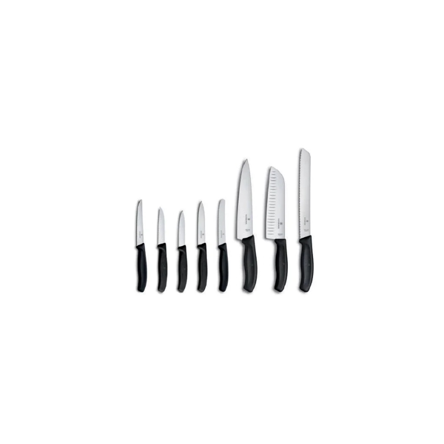 Victorinox - Set de cuțite pentru bucătărie cu suport SWISS CLASSIC, 9 piese, fag/bej