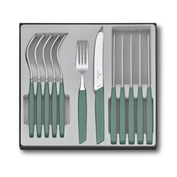 Victorinox - Set de tacâmuri SWISS MODERN, 12 piese, turcoaz