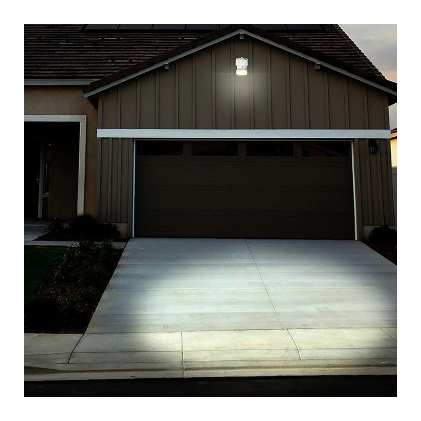 Viking - Aplică solară de perete cu LED și senzor, 1 W, 3,7 V, IP44, 3000/4000 K, 4000 mAh