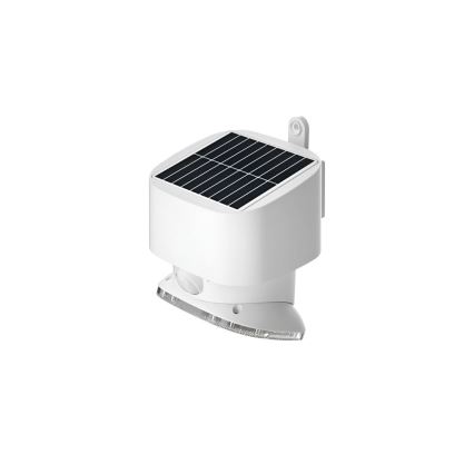 Viking - Aplică solară de perete cu LED și senzor, 1 W, 3,7 V, IP44, 3000/4000 K, 4000 mAh
