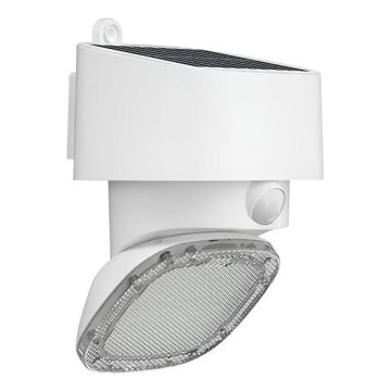 Viking - Aplică solară de perete cu LED și senzor, 1 W, 3,7 V, IP44, 3000/4000 K, 4000 mAh