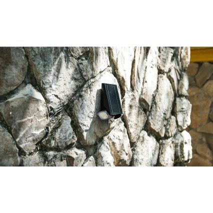 Viking - Aplica solară LED de perete flexibilă dimmabilă cu senzor LED/1,3W/3,7V IP44 4000K 2000 mAh