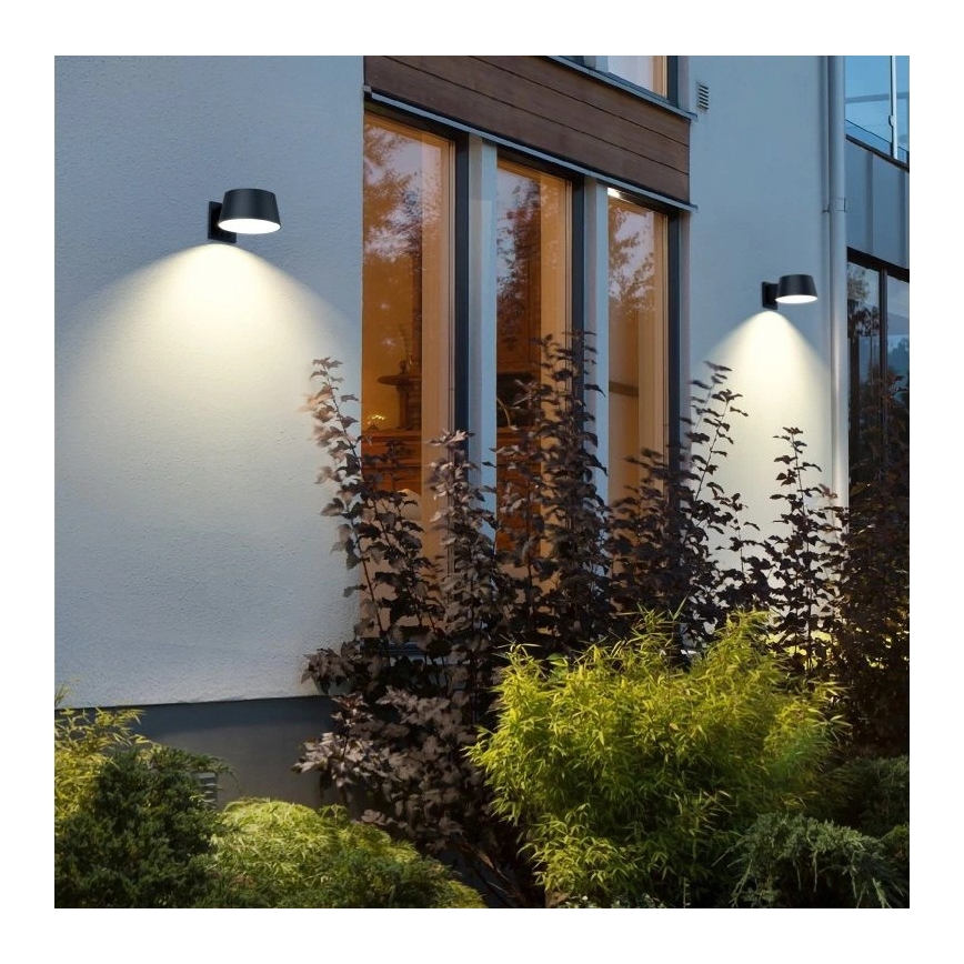 Viking - Lampă solară de perete LED reglabilă, cu senzor, 1W/3,7V, IP44, 4000K, 2000 mAh