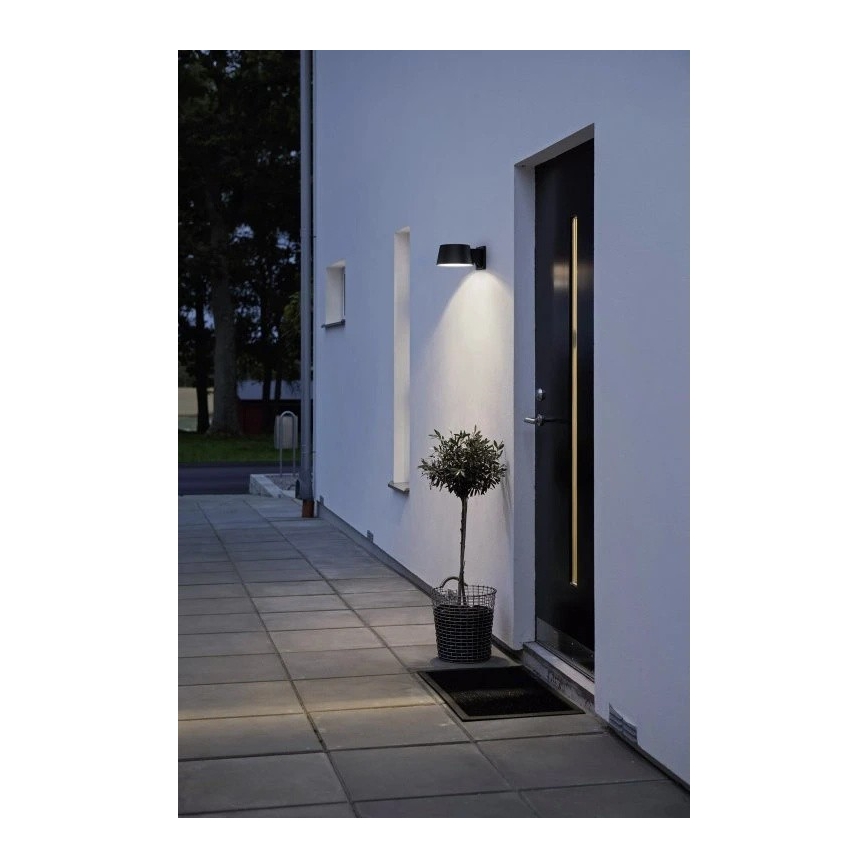 Viking - Lampă solară de perete LED reglabilă, cu senzor, 1W/3,7V, IP44, 4000K, 2000 mAh