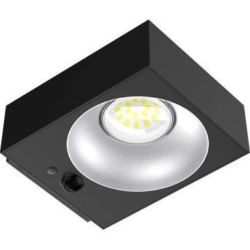 Viking - Aplică solară de perete LED dimmabilă cu senzor LED/2W/3,7V IP65 4000K 2000 mAh