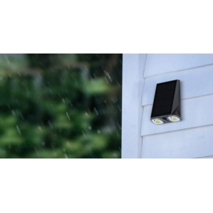 Viking - Lampă solară de perete LED reglabilă cu senzor LED/1,3W/3,7V IP44 4000K 2000 mAh