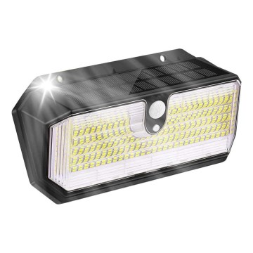 Viking - Lampă de perete solară LED cu senzor LED/2W/3,7V IP65 6000K 2200 mAh