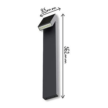 Viking - Lampă solară LED, 1,4 W, 3,7 V, IP65, 3000 K