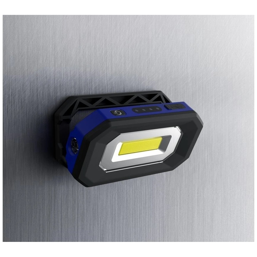Viking - Lanternă de lucru LED reîncărcabilă, cu reglare a intensității, 5V, IPX4, 500 lm, 2000 mAh