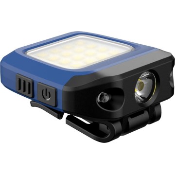 Viking - Lanternă LED reîncărcabilă, dimerizabilă, cu senzor și lumină roșie LED/5V IPX4 200 lm 500 mAh