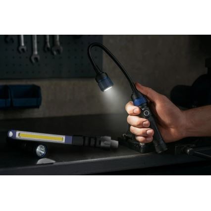 Viking - Lanternă LED reîncărcabilă, reglabilă, 3-în-1, LED/5V, IPX4, 380 lm, 2200 mAh