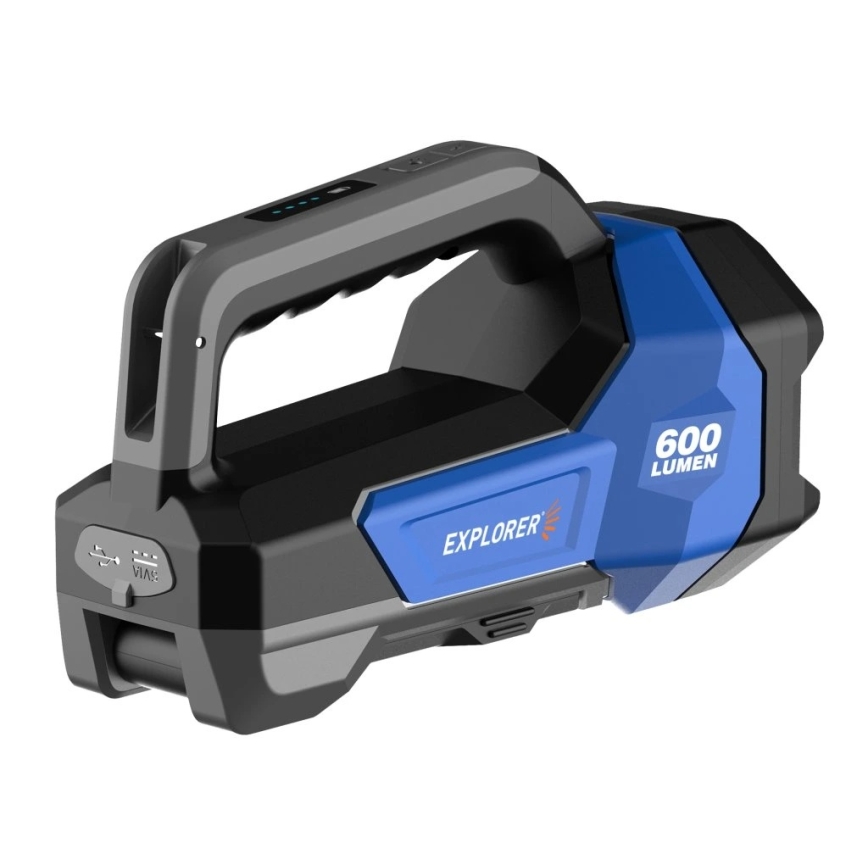 Viking - Lanternă LED reîncărcabilă, reglabilă, 5V, IPX4, 1000 lm, 8000 mAh