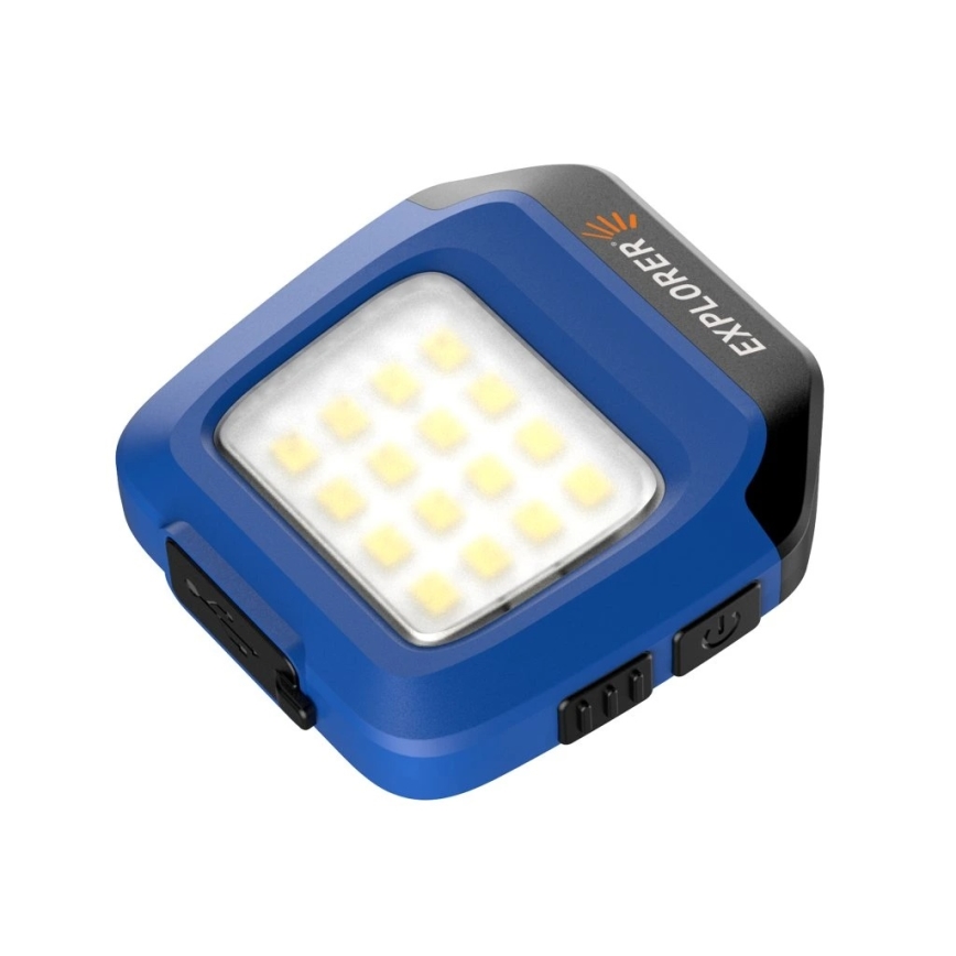 Viking - Lanternă LED reîncărcabilă, dimerizabilă, cu senzor și lumină roșie LED/5V IPX4 200 lm 500 mAh