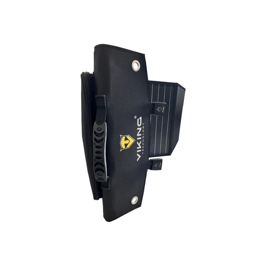 Viking - Panou solar USB Power Delivery 60W/20V IPX4 negru