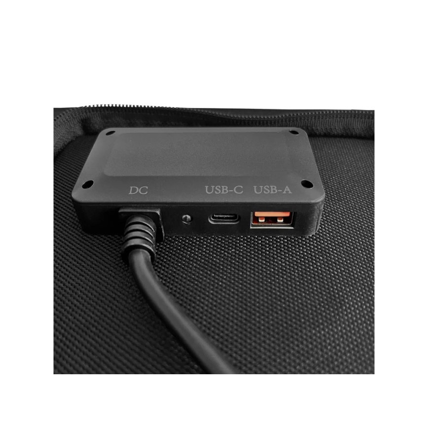 Viking - Panou solar USB Power Delivery 60W/20V IPX4 negru