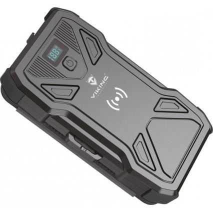 Viking - Powerbank 10000 mAh, Power Delivery 22,5W, lanternă LED, încărcare wireless și panou solar