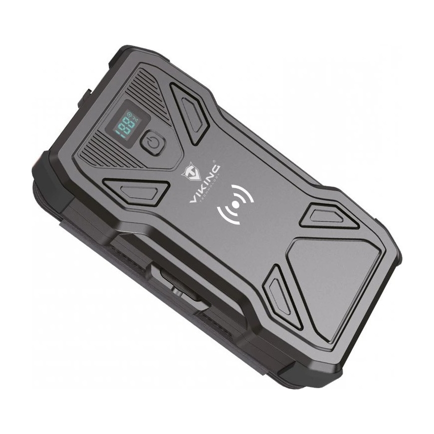 Viking - Powerbank 10000 mAh, Power Delivery 22,5W, lanternă LED, încărcare wireless și panou solar