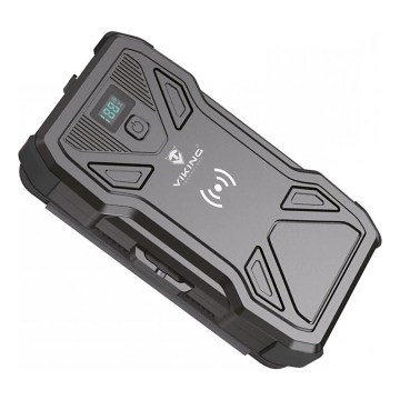 Viking - Powerbank 10000 mAh, Power Delivery 22,5W, lanternă LED, încărcare wireless și panou solar