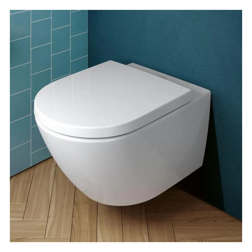 Villeroy & Boch SUBWAY 3.0 4670TSR1 - Vas WC suspendat cu capac SoftClose, ceramică, alb