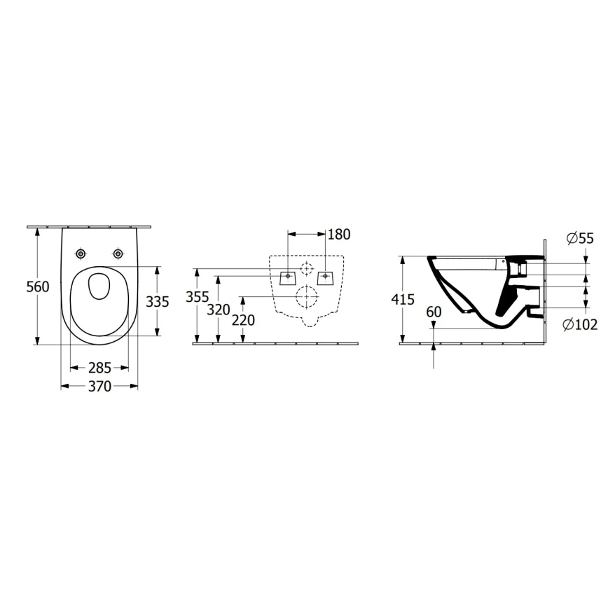 Villeroy & Boch SUBWAY 3.0 4670TSR1 - Vas WC suspendat cu capac SoftClose, ceramică, alb