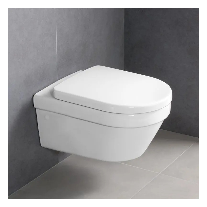 Villeroy & Boch 4694HRR1 - Vas WC suspendat ARCHITECTURA cu capac SoftClose, ceramică/albă