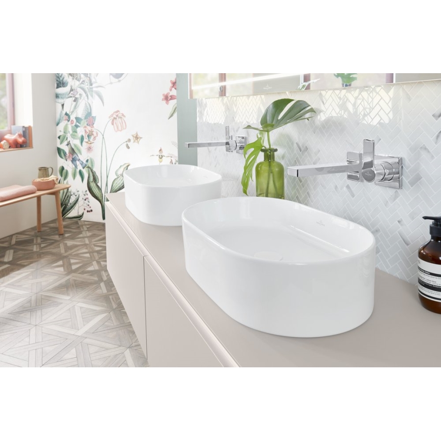 Villeroy & Boch 4A195601 - Lavoar pentru montaj pe blat COLLARO, 56 x 36 cm, ceramică/alb