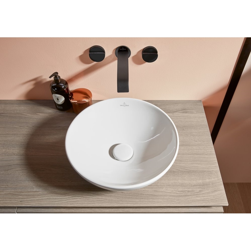 Villeroy & Boch 4A450001 - Lavoar pentru blat LOOP&FRIENDS, Ø 38 cm, ceramică/alb