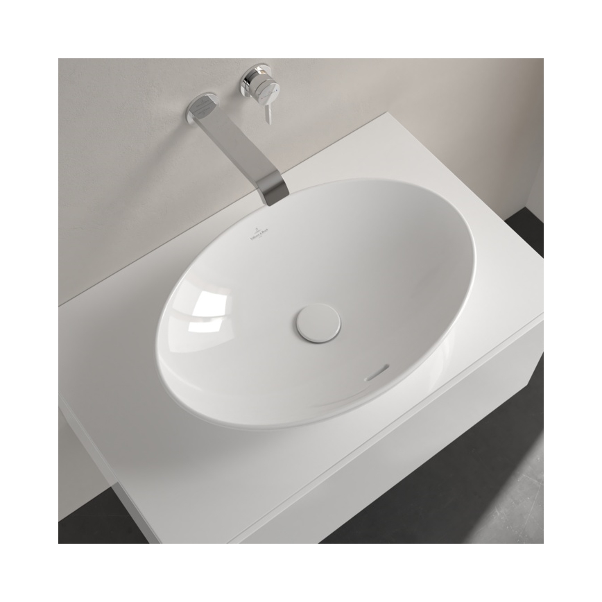 Villeroy & Boch 4A470001 - Lavoar LOOP&FRIENDS pentru montaj pe blat, 56 x 38 cm, ceramică/albă