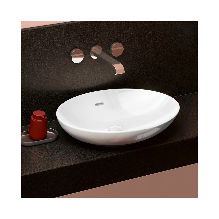Villeroy & Boch 4A470001 - Lavoar LOOP&FRIENDS pentru montaj pe blat, 56 x 38 cm, ceramică/albă