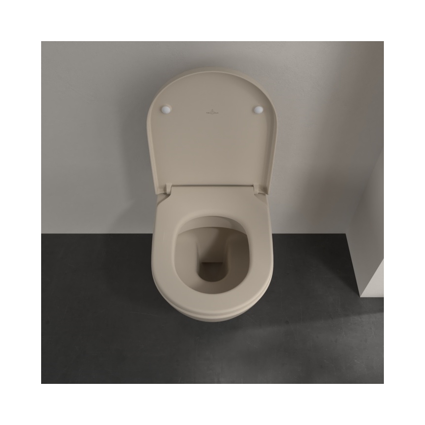 Villeroy & Boch 5614R0AM - Vas WC suspendat SUBWAY 2.0 ceramică/bej