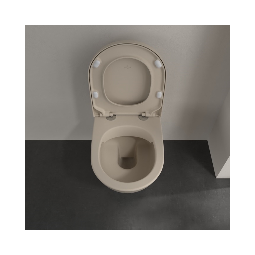 Villeroy & Boch 5614R0AM - Vas WC suspendat SUBWAY 2.0 ceramică/bej