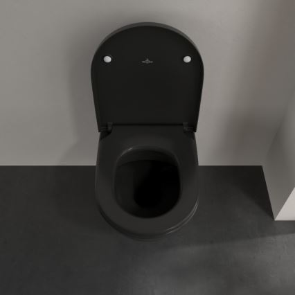 Villeroy & Boch 5614R0R7 - Vas WC suspendat SUBWAY ceramică/negru